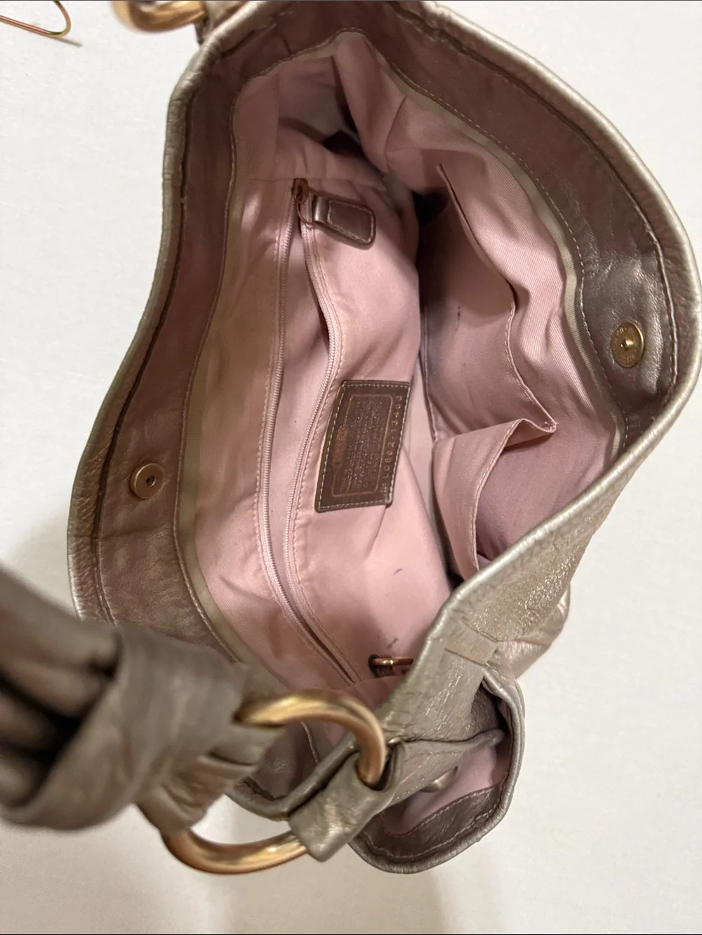 Coach soft metallic
